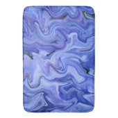 ブルーシルク抽象芸術 バスマット (正面縦)