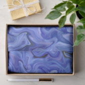 ブルーシルク抽象芸術 薄葉紙 (ギフト)