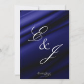 ブルーシルク2結婚式招待状 招待状 (裏面)