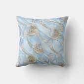 ブルーシルク&アイボリーシャンペーンパール クッション (裏面)