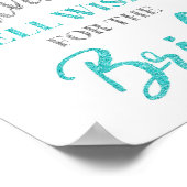 ブルーシルバーのコンフェッティ　新婦へのアドバイス サイン (角)