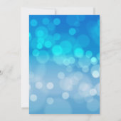 ブルーシルバークラシックパーティの招待状 招待状 (裏面)