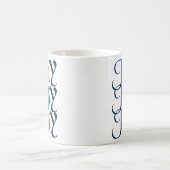 ブルーシルバークリスマスジョーマグカップ コーヒーマグカップ (中央)