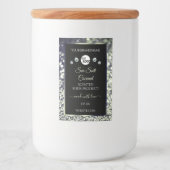 ブルーシルバーグリッター製品ラベルロゴダイヤモンド フードラベル (正面)