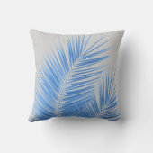 ブルーシルバーグレーパーム葉ズドリーム#1 クッション (裏面)