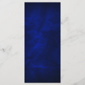 ブルーシルバースタースノーフレーク結婚のメニューラックカード メニュー (裏面)