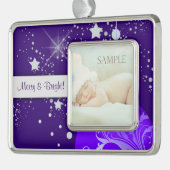 ブルーシルバースターズテンプレート シルバープレートフレームオーナメント (左)