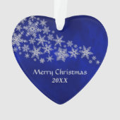 ブルーシルバースノーフレークダンサー オーナメント (裏面)