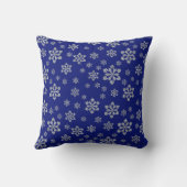 ブルーシルバースノーフレーク クッション (裏面)