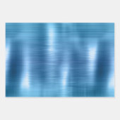 ブルーシルバースパークルグリッター ラッピングペーパーシート (正面2)