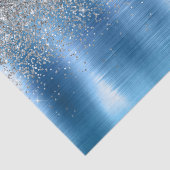 ブルーシルバースパークルグリッター 薄葉紙 (詳細)