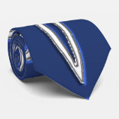 ブルーシルバートリスケル ネクタイ (ロール)