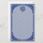 ブルーシルバートリスケル 便箋 (正面/裏面)
