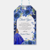 ブルーシルバーバラキンセアニェラ誕生日 ギフトタグ (正面)