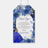 ブルーシルバーバラキンセアニェラ誕生日 ギフトタグ (裏面)