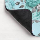 ブルーシルバーバラレース マウスパッド (コーナー)