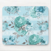 ブルーシルバーバラレース マウスパッド (正面)