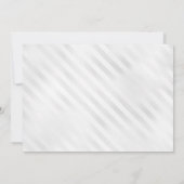 ブルーシルバーバルーングリッター写真70誕生日 招待状 (裏面)