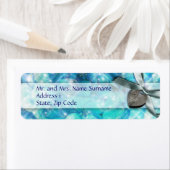 ブルーシルバービーチハートパーティー ラベル (インサイチュ)