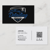 ブルーシルバープレミアム自動車ディテリング体ショップ 名刺 (正面/裏面)