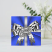 ブルーシルバーボウ30白黒ジュエル2 招待状 (スタンド正面)