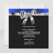 ブルーシルバーボウ30白黒ジュエル2 招待状 (裏面)