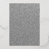 ブルーシルバーマスカレードマスクバタフライキンセアニェラ 箔招待状 (裏面)