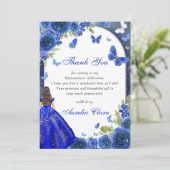 ブルーシルバーローズのキンセアニエラ感謝カード 招待状 (スタンド正面)