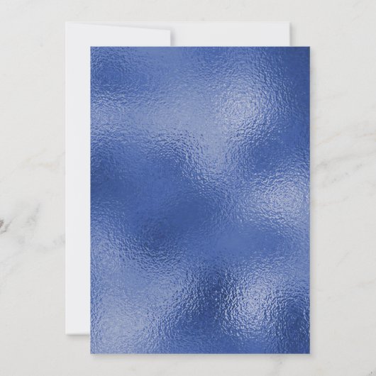 ブルーシルバー彼女信じは卒業を少女にできた 招待状 (裏面)