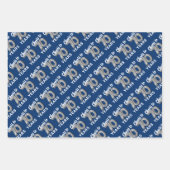 ブルーシルバー応援から70年誕生日 ラッピングペーパーシート (正面3)