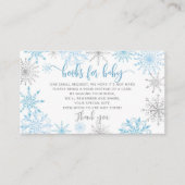 ブルーシルバー雪片の書籍ベビーチケットenclo エンクロージャーカード (正面)