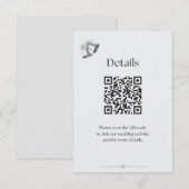 ブルーシルバー ウェディングベルズ 詳細 封入 エンクロージャーカード (正面/裏面)