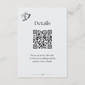 ブルーシルバー ウェディングベルズ 詳細 封入 エンクロージャーカード