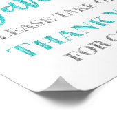 ブルーシルバー コンフェッティ 景品 ベビーシャワー サイン (角)