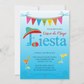 ブルーシンコデマヨフィエスタパーティの招待状 招待状 (正面)