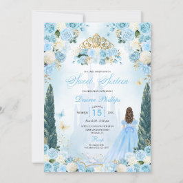 ブルーシンデレラフェアヤテールプリンセスSweet sixteen 招待状