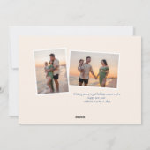 ブルーシンプルセリフハッピーハヌカー シーズンカード (裏面)