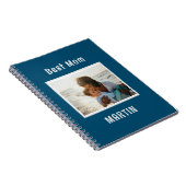 ブルーシンプルフォト名前をカスタムする ノートブック (右側)