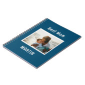 ブルーシンプルフォト名前をカスタムする ノートブック (左側)