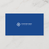 ブルーシンプルプロフェッショナルモダンQRコードスキャン可能 名刺 (裏面)