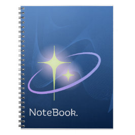 ブルーシンプルミニマリストエレガントアート ノートブック