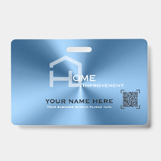 ブルーシンプルミニマルモダンビジネス バッジ