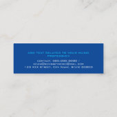 ブルーシンプルモダンギター先生 スキニー名刺 (裏面)