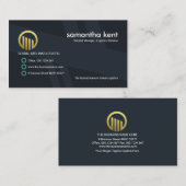 ブルーシンプル輸送ルートロジスティクス 名刺 (正面/裏面)