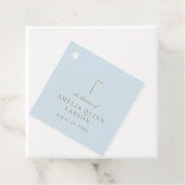 ブルーシンプル金ゴールドエレガントクロスバプテスマ《キリスト教》洗礼式や命名式 フェイバータグ (インサイチュ)