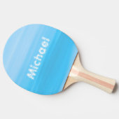 ブルーシーウォーターモノグラム名 卓球ラケット (横)