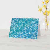 ブルーシーウォーター カード (黄色い花)