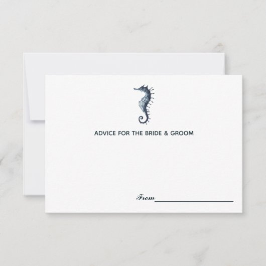 ブルーシーオース | 結婚式 アドバイスカード 招待状 (正面)
