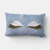 ブルーシークインキャッツアイスリープグリッターメイクアップブラック ランバークッション (裏面)