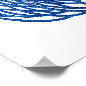 ブルーシーコーラルアートプリント# 9ビーチデコールアートプリント ポスター (角)